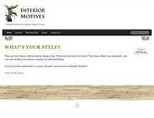 Tablet Screenshot of interiormotivesdesign.net